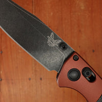 Benchmade 15085BK-04 Mini Crooked River Clip Point MagnaCut Burnt Copper Black Micarta