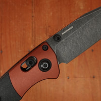 Benchmade 15085BK-04 Mini Crooked River Clip Point MagnaCut Burnt Copper Black Micarta