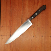 Refurbished J A Henckels 8.5" Chef Knife Friodur Stainless Walnut Solingen 1950s