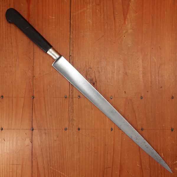 Sabatier Rue St Honore 11.5" Fillet Carbon Steel & Ebony Paris / Thiers France 1890s-1920s