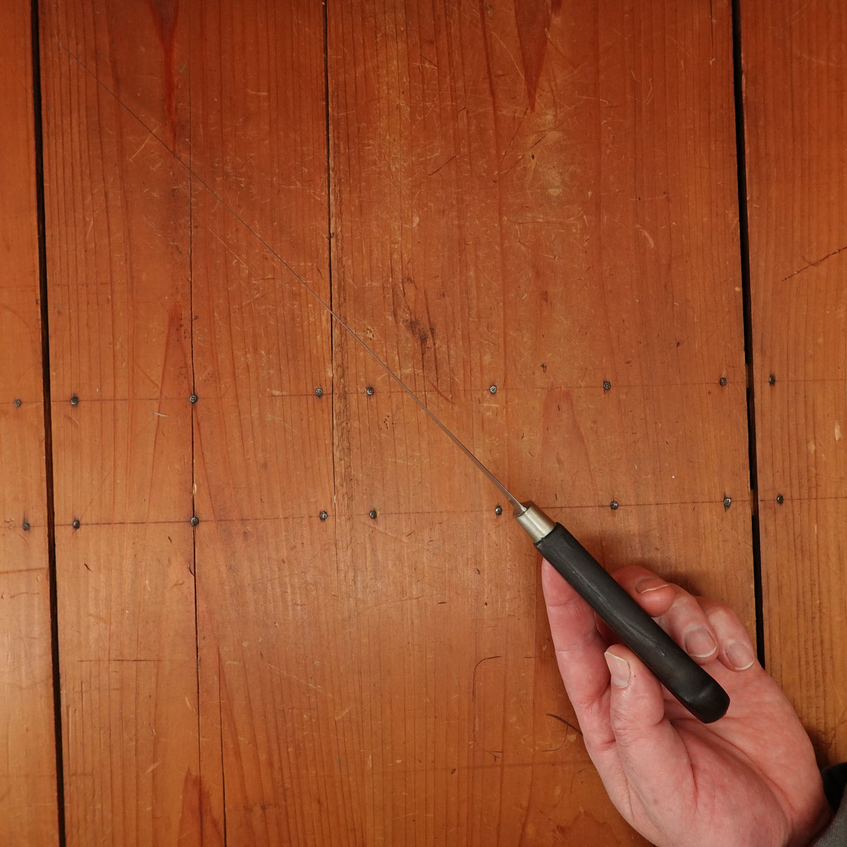 J Lauffer 11" Flexible Salmon Slicer Carbon Steel Nogent France 1950s