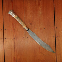 Meriden Brittania Co 9" Carving Knife Carbon Steel Crown Stag 1852-1898