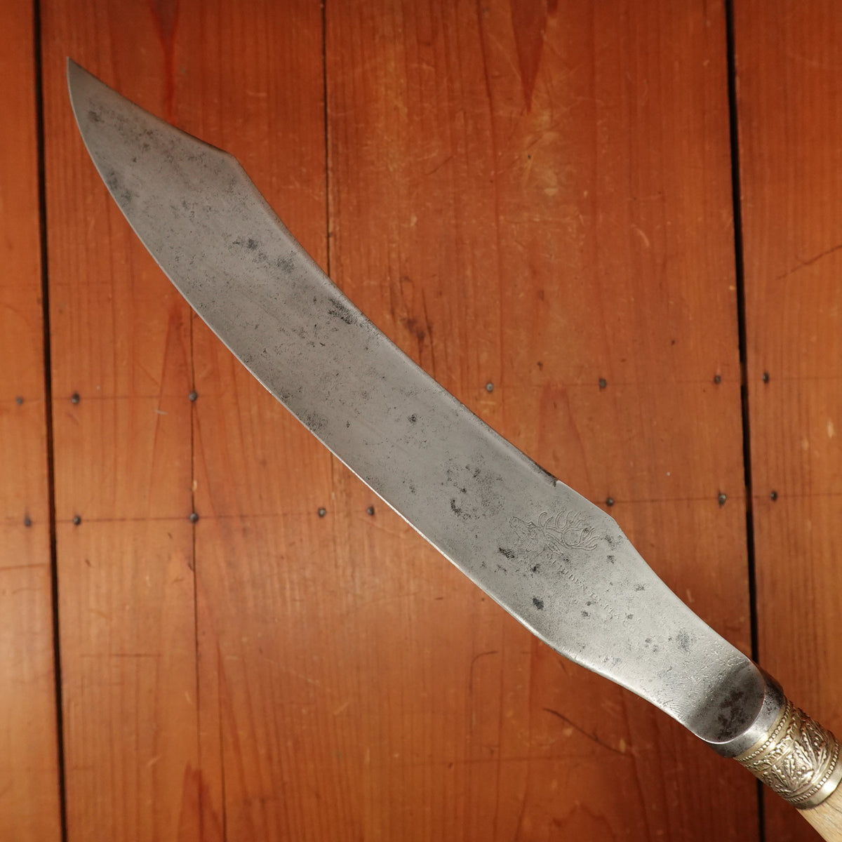 Meriden Brittania Co 9" Carving Knife Carbon Steel Crown Stag 1852-1898