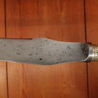 Meriden Brittania Co 9" Carving Knife Carbon Steel Crown Stag 1852-1898