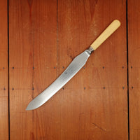 Brumby & Middleton 9.5" Carving Knife Shear Steel Sterling Celluloid Sheffield 1898