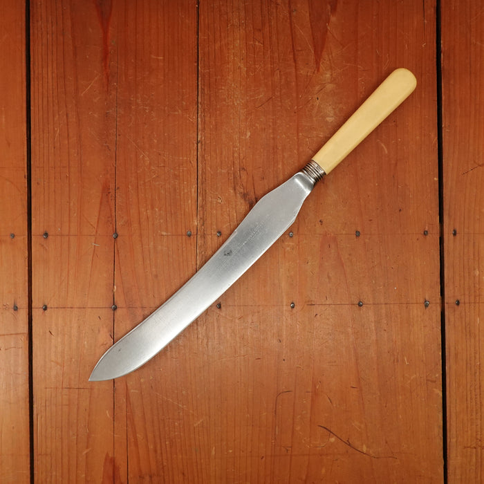 Brumby & Middleton 9.5" Carving Knife Shear Steel Sterling Celluloid Sheffield 1898