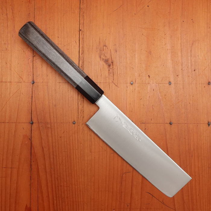 Hitohira Imojiya TH 165mm Nakiri Aogami Super Pakka Handle