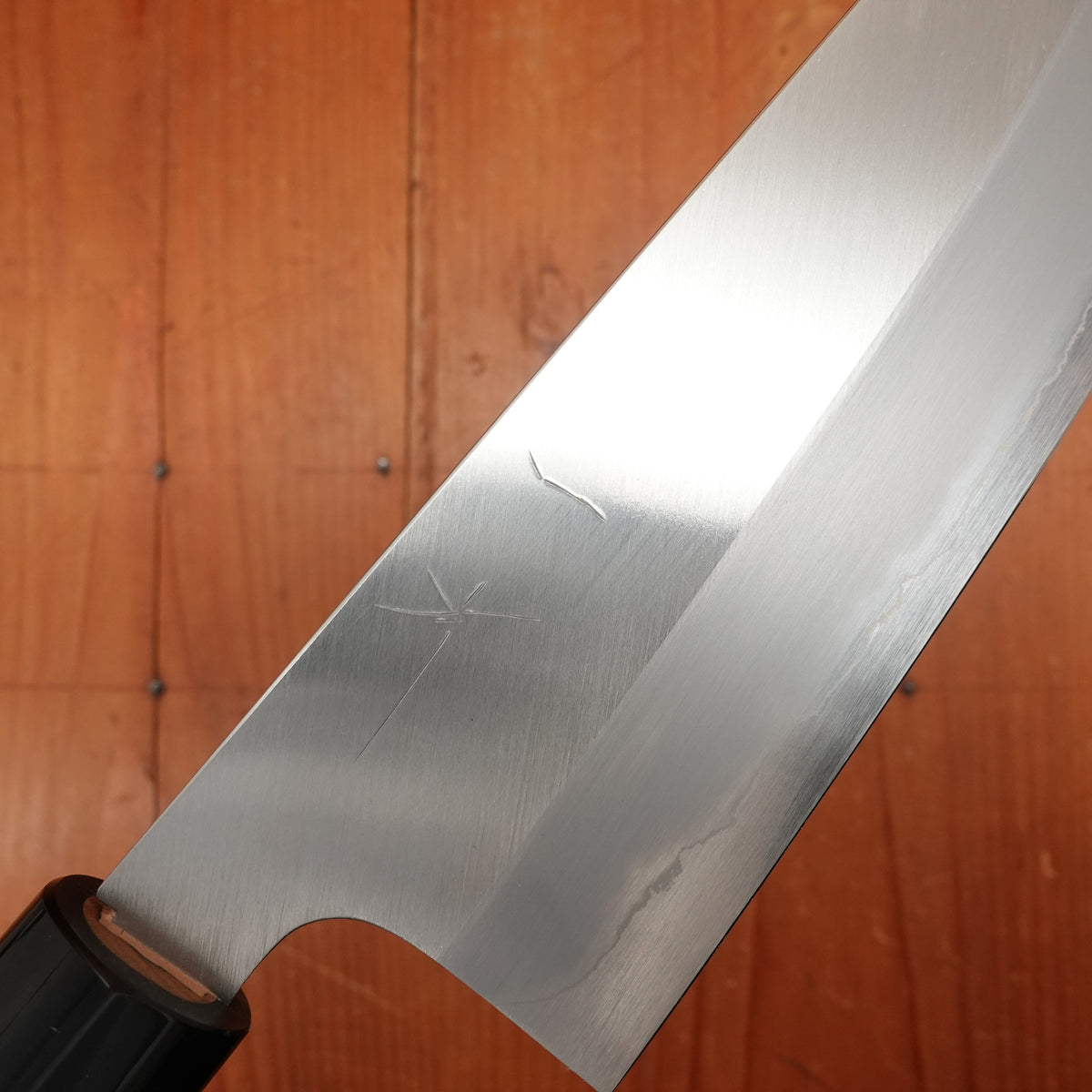 Hitohira Togashi 180mm Bunka Stainless Clad Shirogami 1 Migaki Ho Wood Handle (D-Shape)