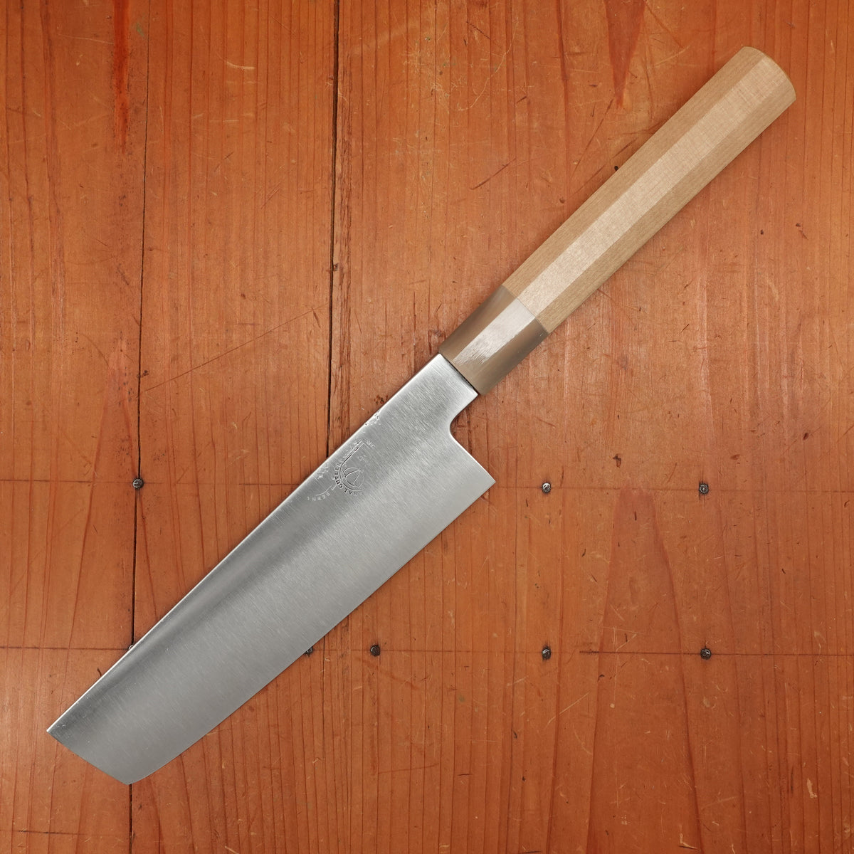 #4 Bernal Cutlery First Run Black Label 165mm Wa-Nakiri 52100 Octagonal Ho/Blonde Horn Handle