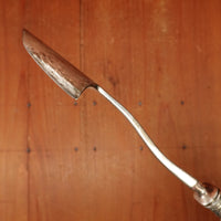 Meriden Brittania Co Cheese Scoop Silverplated Carbon Steel Stag 1852-1898