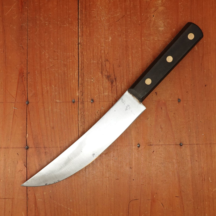 Art Ullis 7" Scimitar Carbon Steel Walnut Ebonized Fruitwood / Walnut Solingen 1950s-60s