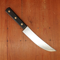 Art Ullis 7" Scimitar Carbon Steel Walnut Ebonized Fruitwood / Walnut Solingen 1950s-60s