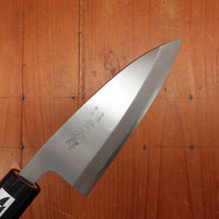 New Vintage Kanehide 120mm Deba Shirogami 3 Poplar Handle