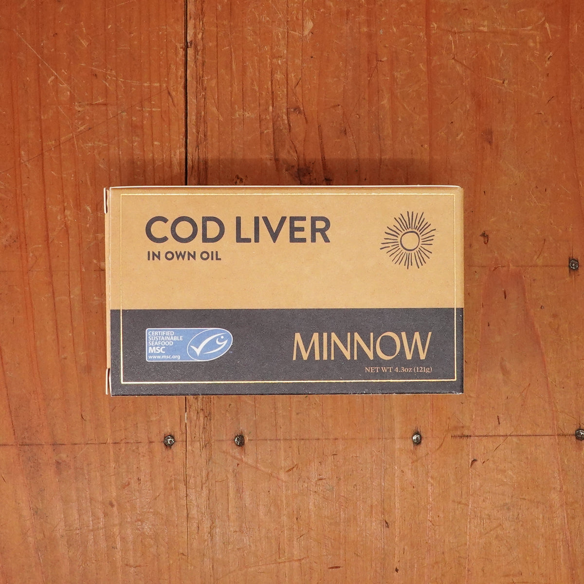 Minnow Icelandic Cod Liver in Own Oil - 4.3oz