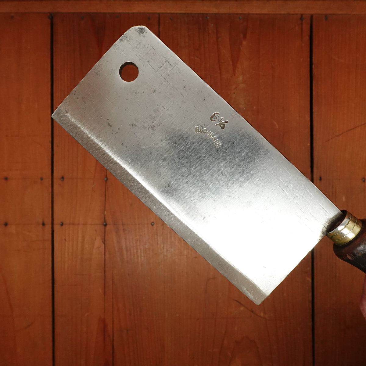Blombach 6 1/2" Cleaver Carbon Steel 16.3 oz Germany 1920s?
