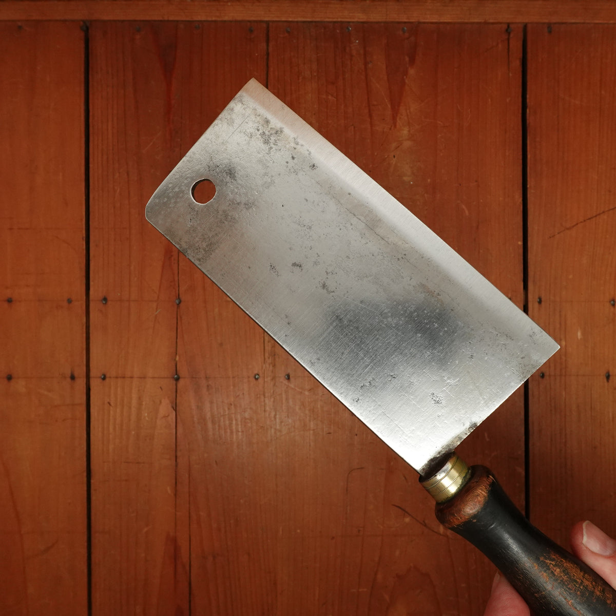 Blombach 6 1/2" Cleaver Carbon Steel 16.3 oz Germany 1920s?