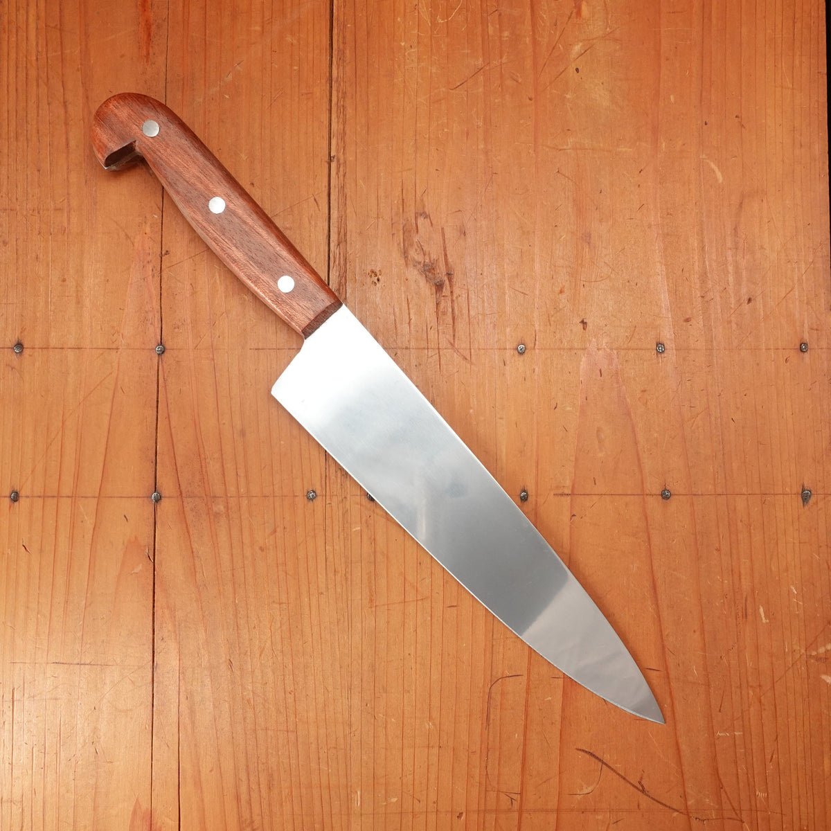 J Adams 8" Chef Knife Carbon Steel Pinned Rosewood