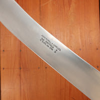 John Nowill 19th Century Pattern 10" Bullnose Butcher Knife Carbon Steel Beechwood Handle