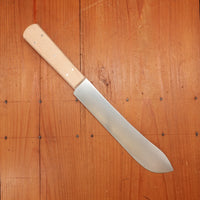 John Nowill 19th Century Pattern 8" Bullnose Butcher Knife Carbon Steel Beechwood Handle