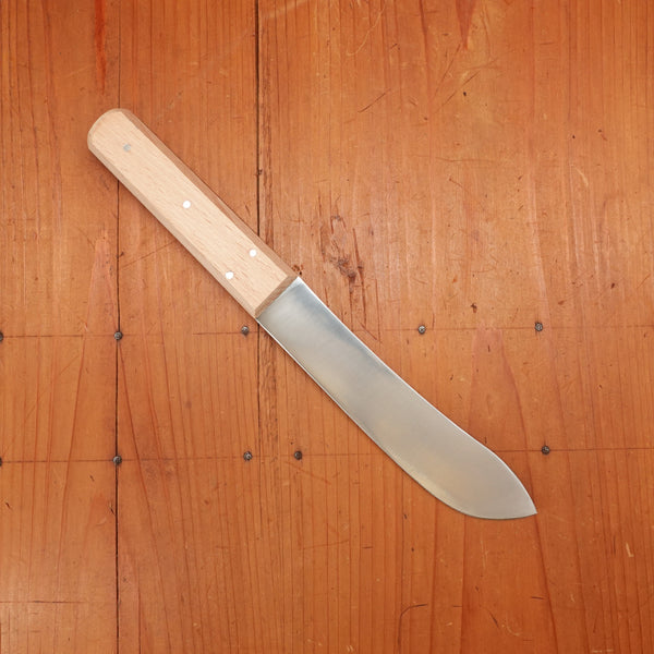 John Nowill 19th Century Pattern 6" Bullnose Butcher Knife Carbon Steel Beechwood Handle