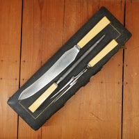 Southern & Richardson Carving Set Shear Steel & Celluloid In Box Sheffield 1920s