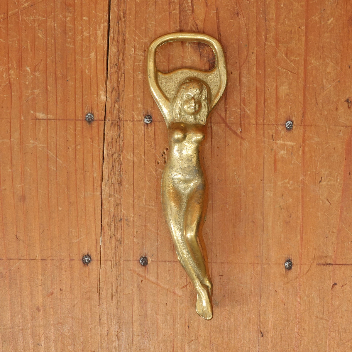 Brass Lady Bottle Opener