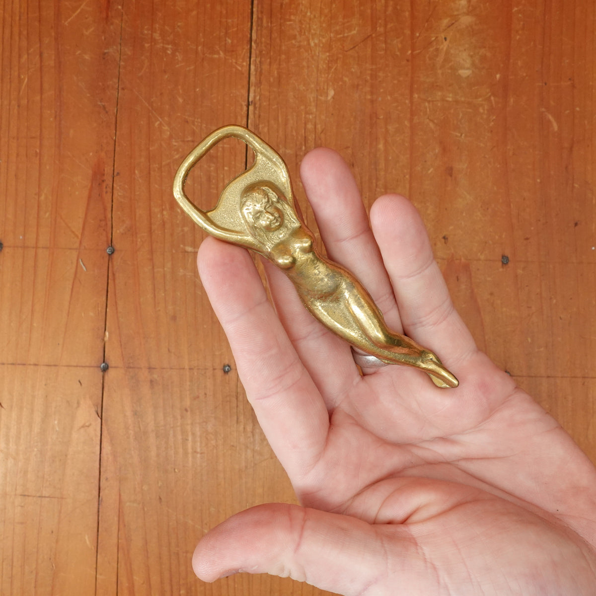 Brass Lady Bottle Opener