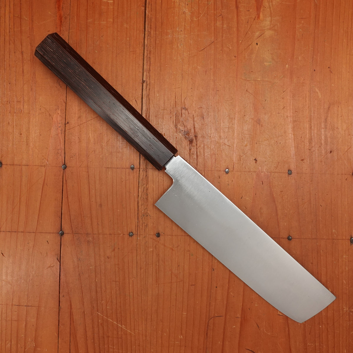 #7 Bernal Cutlery First Run 'Black Label' 165mm Wa-Nakiri 52100 Large Octagonal Wenge Handle