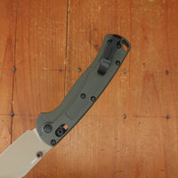 Benchmade 15536TN-02 Taggedout Clip Point ELMAX™ AXIS Lock Deep Olive Grivory Handle