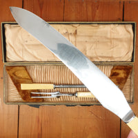 Southern & Richardson Carving Set Shear Steel & Celluloid In Box Sheffield 1920s