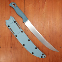 Benchmade 18020 Fishcrafter 9” Trailing Point CPM-Magnacut Fixed Blade Depth Blue Santoprene with Sheath