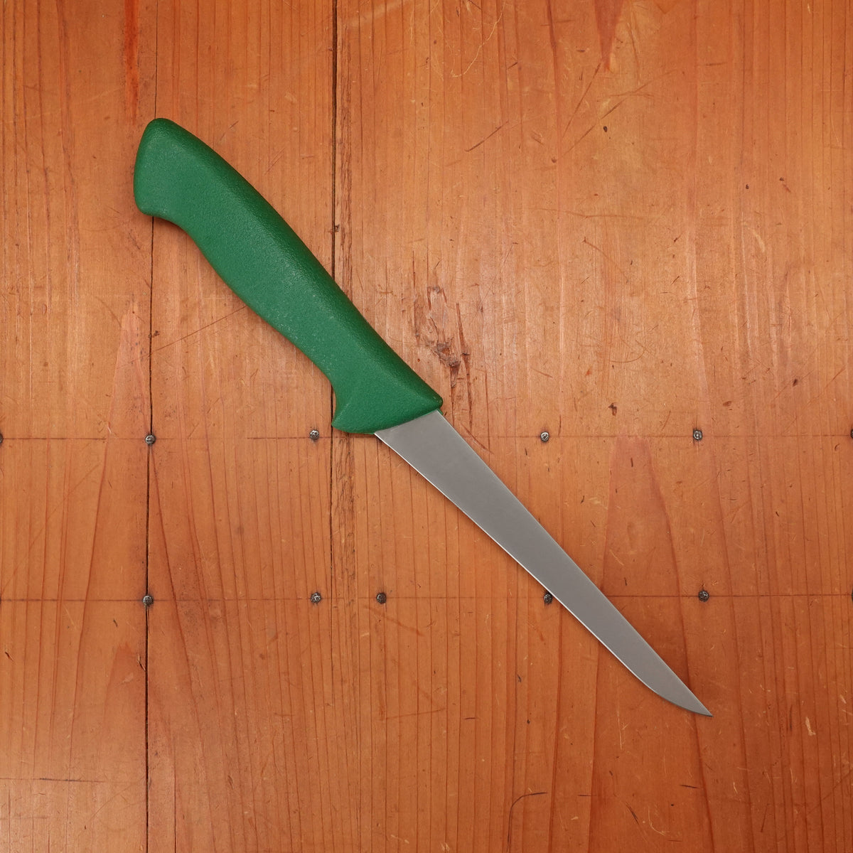 Friedr Herder Don Carlos 6” Boning Knife Straight Stiff Stainless Green