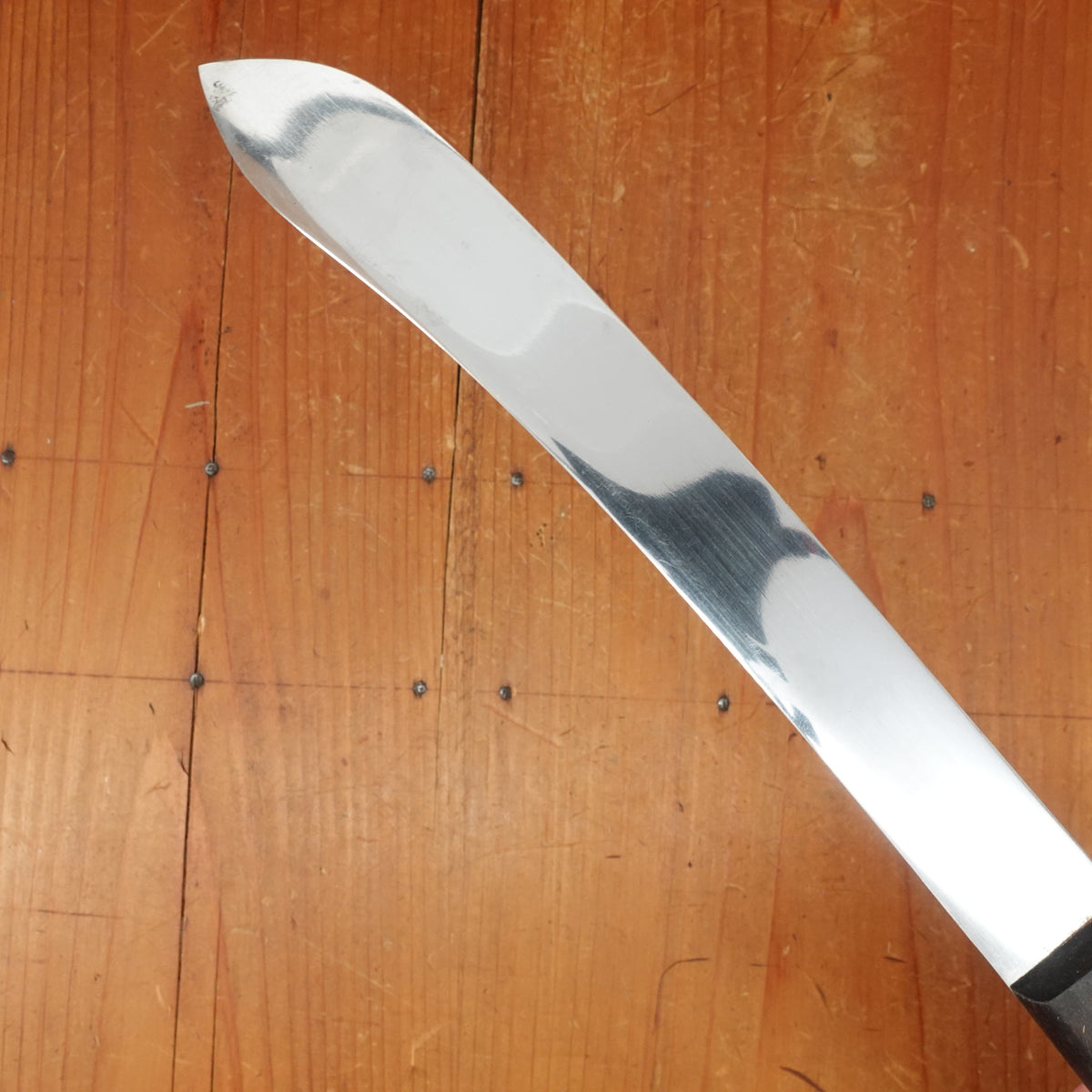 Dexter Superstainless 8" Narrow Bullnose Mirror Polished Hollow-ground Stainless & Rosewood 1960-80s