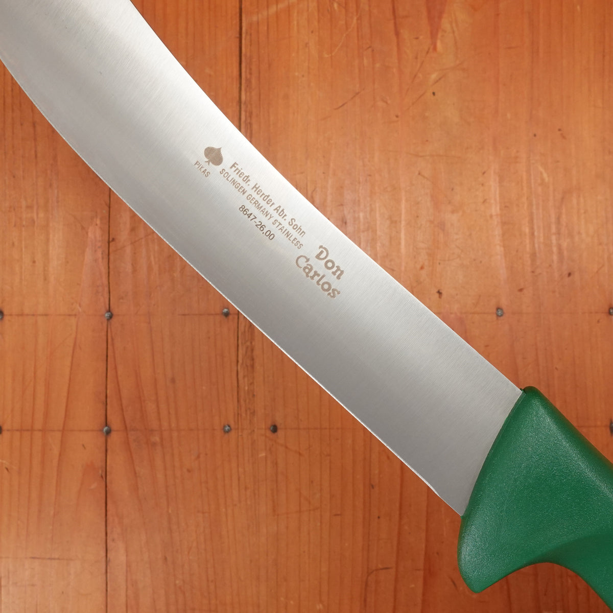 Friedr Herder Don Carlos 10” Bullnose Stainless Green