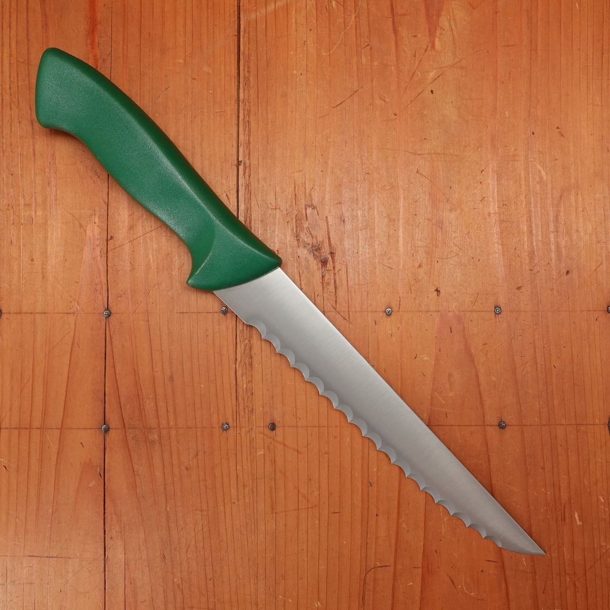 Friedr Herder Don Carlos 8.25” Serrated Butcher Utility Knife Stainless Green