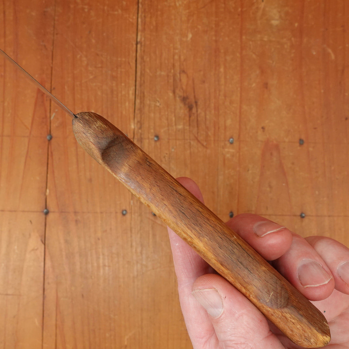 Unmarked 4.5" Saigner Carbon Steel Beech Rosette Rivets France 1950s?