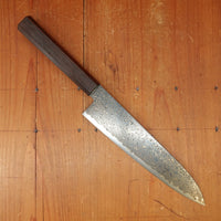 New Old Stock Konosuke Sakai Keiai NT 210mm Gyuto Stainless Black Damascus Oct Ebony Handle