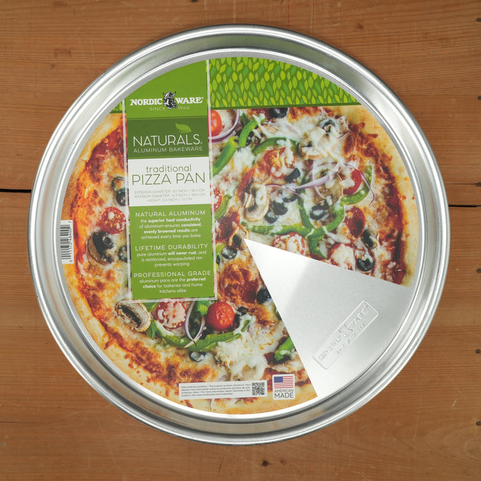 Nordic Ware Naturals Aluminum Traditional Pizza Pan