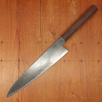 New Old Stock Konosuke Sakai Keiai NT 240mm Gyuto Stainless Black Damascus Khii Rosewood Handle