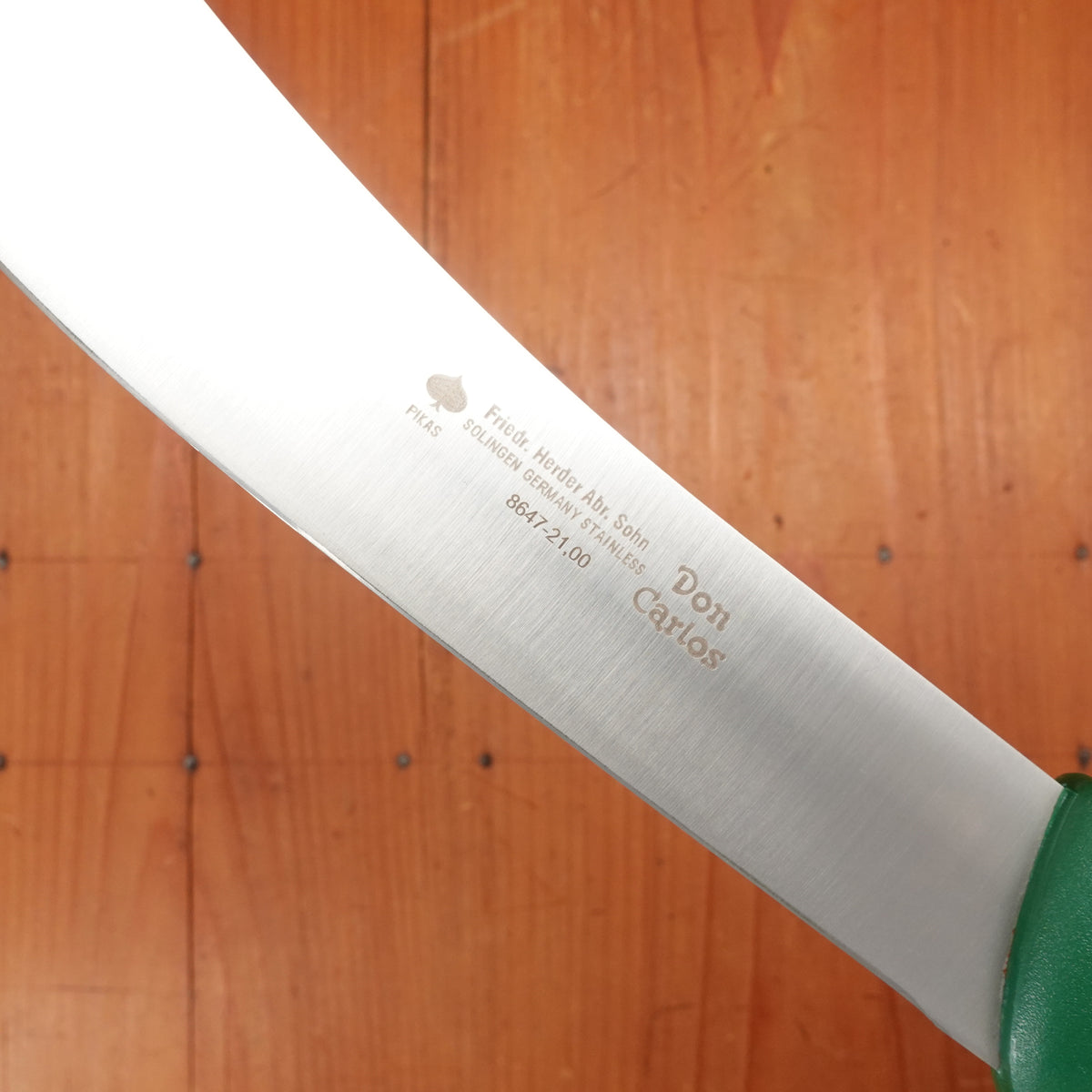 Friedr Herder Don Carlos 8.25” Bullnose Stainless Green