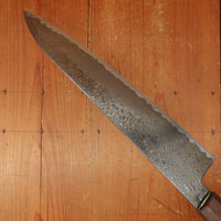 New Old Stock Konosuke Sakai Keiai NT 240mm Gyuto Stainless Black Damascus Khii Rosewood Handle