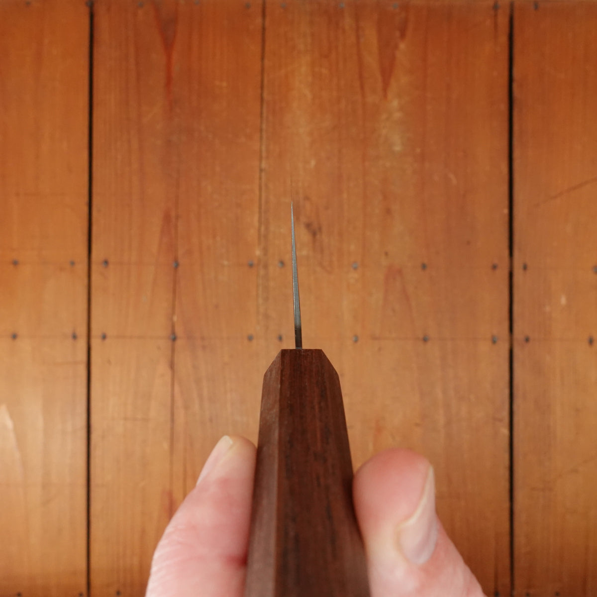 New Old Stock Konosuke Sakai Keiai NT 240mm Gyuto Stainless Black Damascus Khii Rosewood Handle