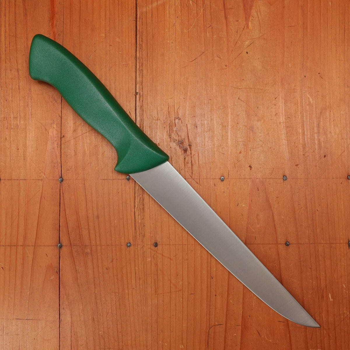 Friedr Herder Don Carlos 8.25” Breaking Knife Straight Stiff Stainless Green