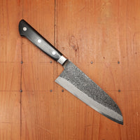 New Old Stock Yoshikane 180mm Santoku SLD Suminagashi Western Handle