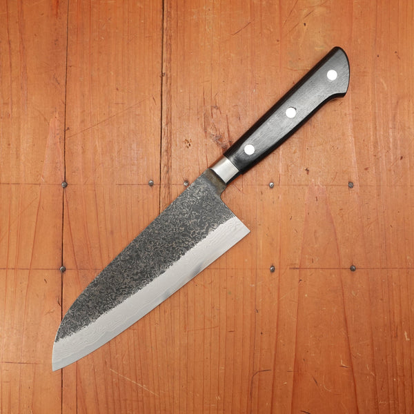 New Old Stock Yoshikane 180mm Santoku SLD Suminagashi Western Handle