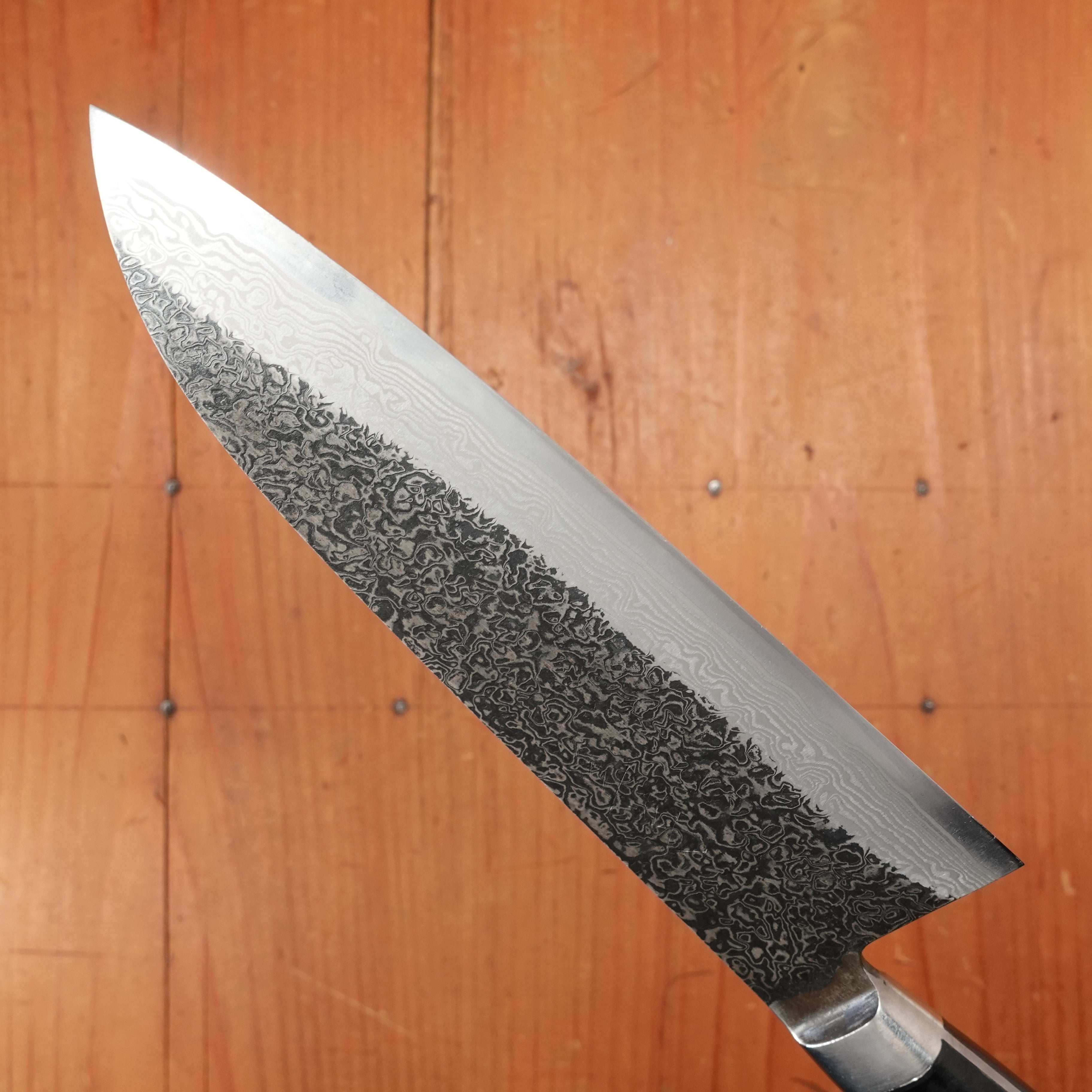 40ナツハゼ New Old Stock Yoshikane 180mm Santoku SLD Suminagashi Western