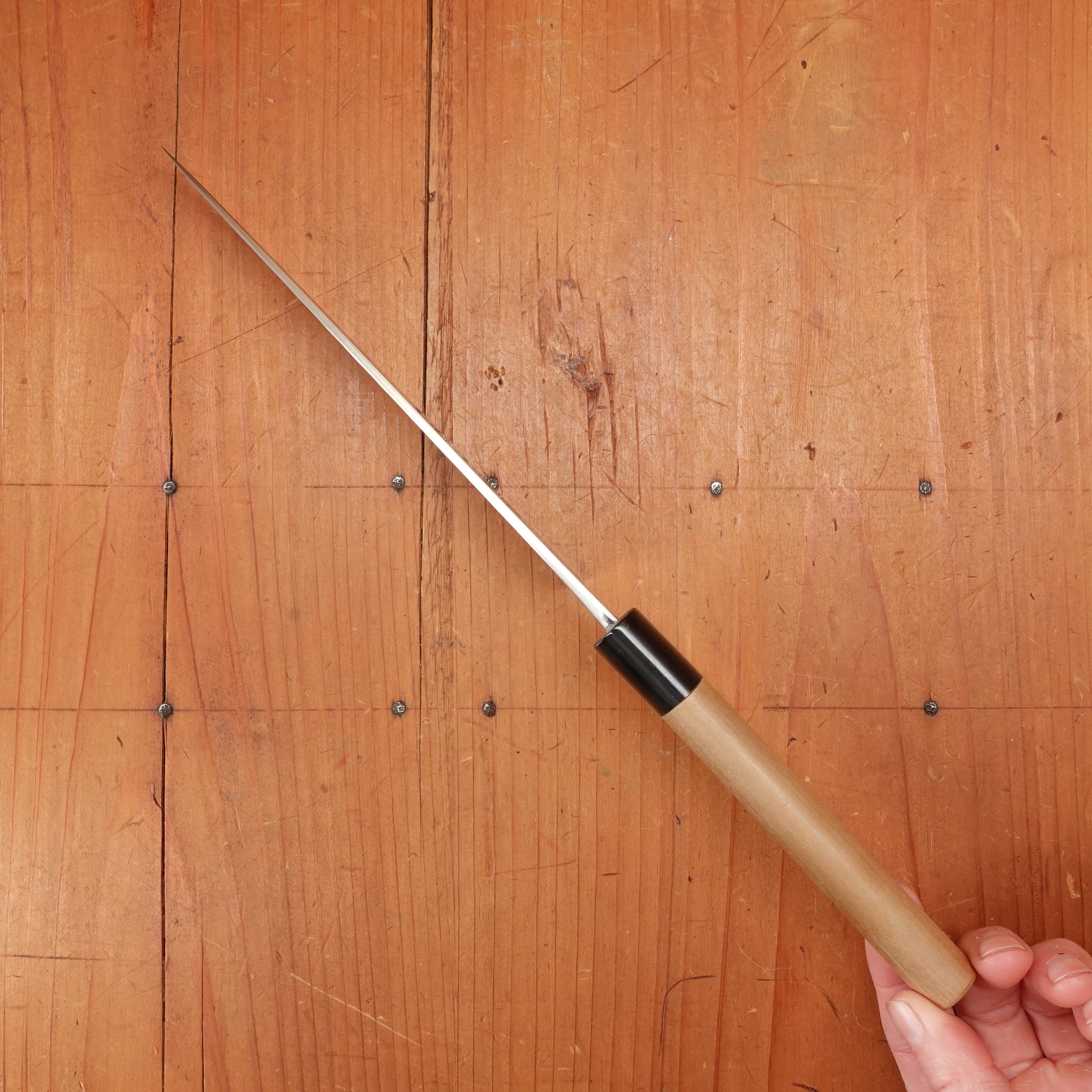New Old Stock Yoshikane 150mm Petty SKD Tsuchime Small Oval Ho