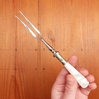 Kirk's Matz Genuine Pearl Snail Fork England Oysters Cheeseboard Tinned Fish Etc