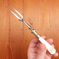 Kirk's Matz Genuine Pearl Snail Fork England Oysters Cheeseboard Tinned Fish Etc