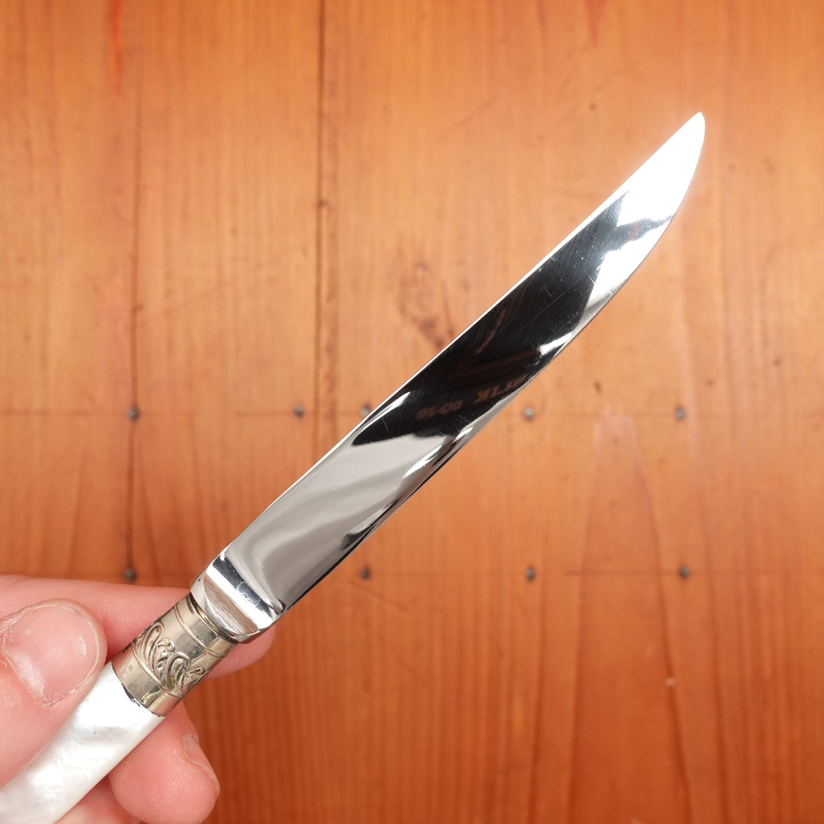 Kirk's Matz Genuine Pearl Fruit Knife England Lil' Charcuteries Cheeseboard Etc. Sheffield, England